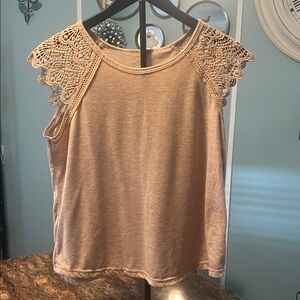 SHEIN Beige Viscose Top size small